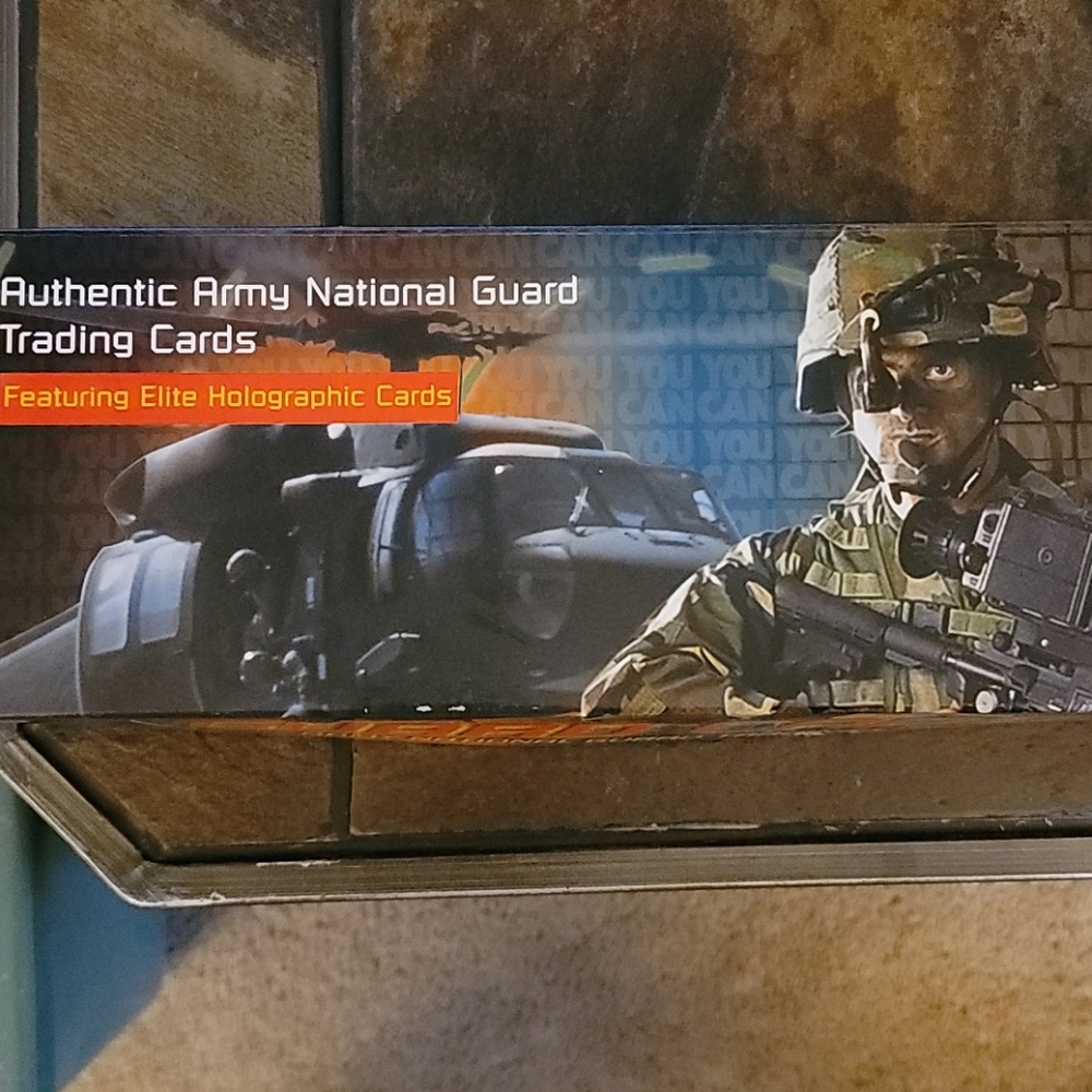 Box of Army National Guard Cards